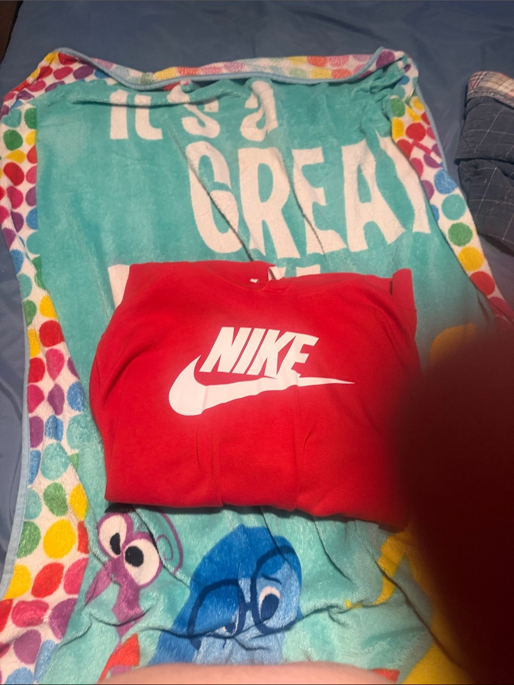 Nike Red Kids Sweatshirt with White Logo